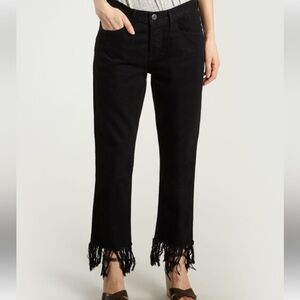 Principle Denim Innovators indigo Jeans with Frayed Hem size 32